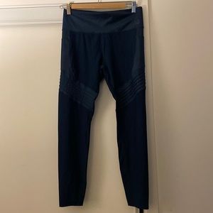 Navy New Balance Moto Tights. Women’s medium. Worn.
